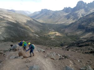 Chogoria Naro Moru Route Mount Kenya Climb